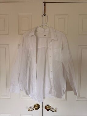 Classic White Button-Up Women's Shirt